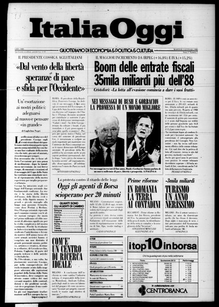 Italia oggi : quotidiano di economia finanza e politica